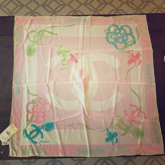 CHANEL Accessories - Channel silk scarf authentic