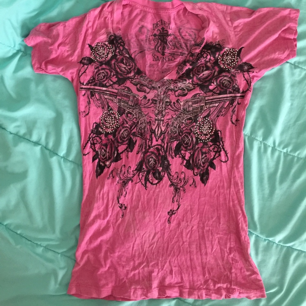 Rebel Saints short sleeve shirt