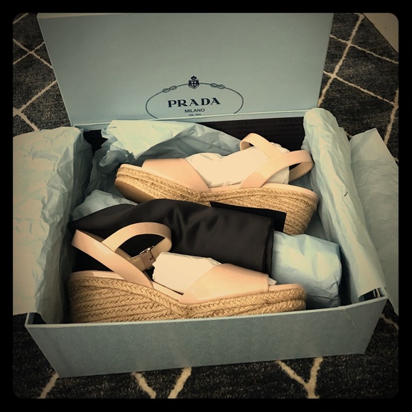 Authentic Prada wedges Never worn! - Picture 1 of 7