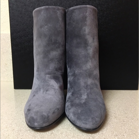 Chanel Classic Grey Suede CC Short Boot Size 38 - Picture 4 of 8