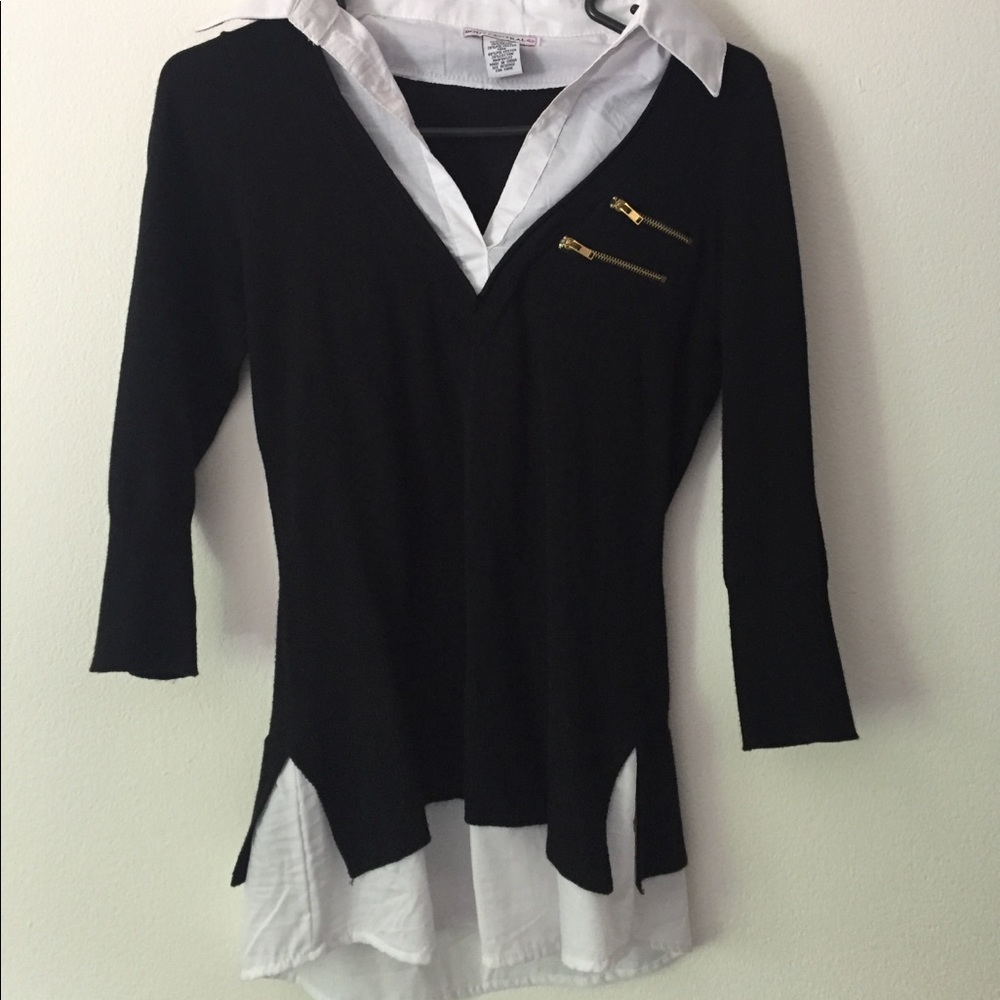 Body Central black long sleeve shirt