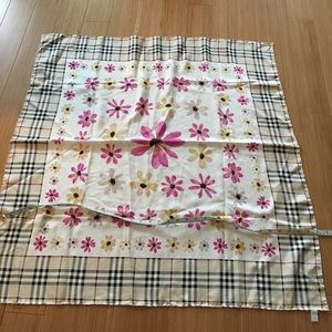 100% silk Burberry scarf