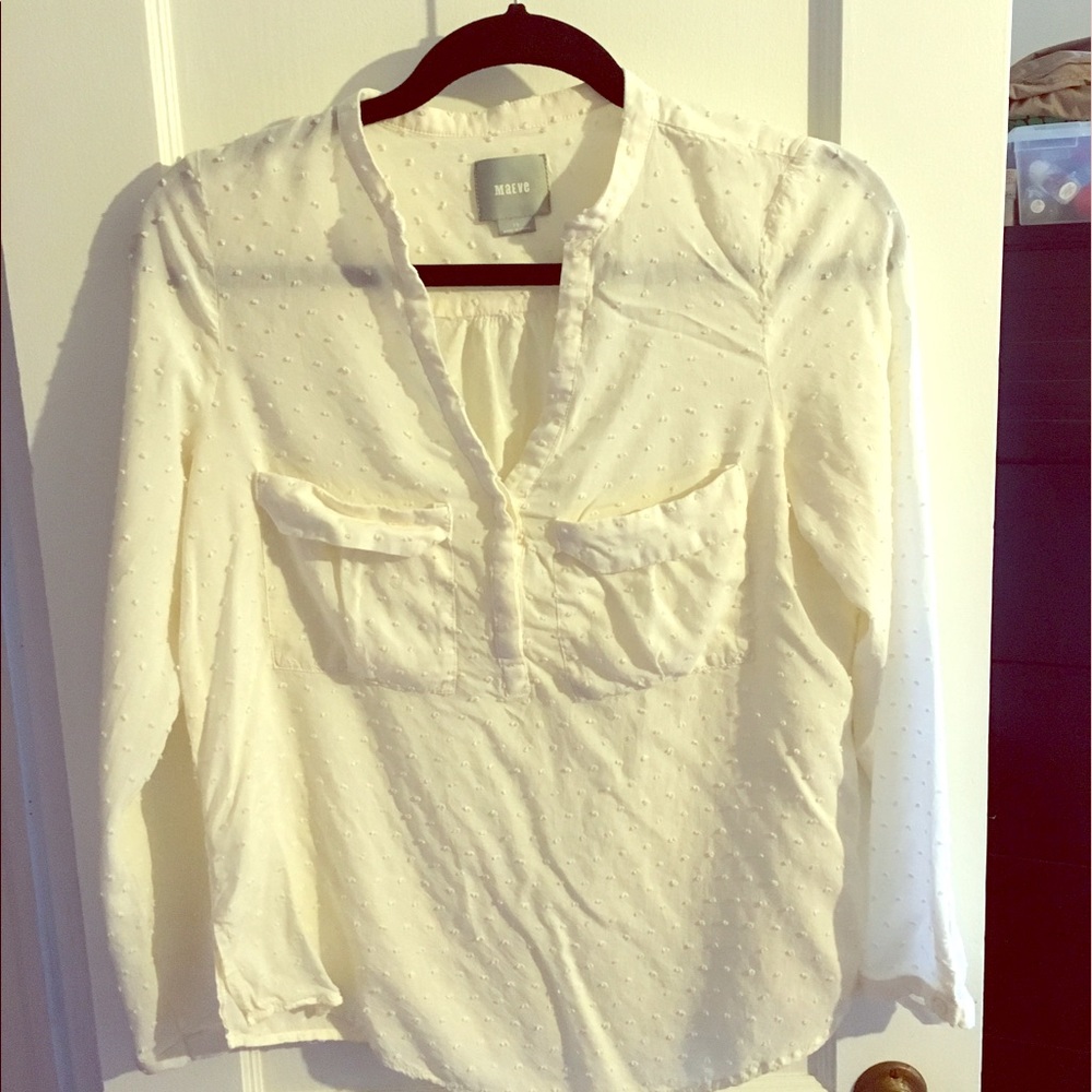 Maeve long sleeve blouse
