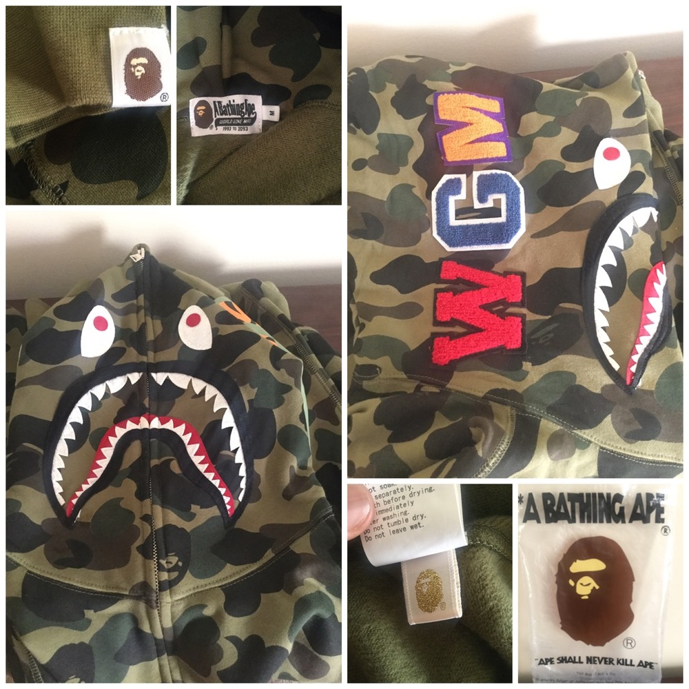 (RARE) bape SHARK HOODIE