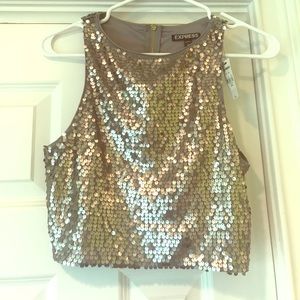 EXPRESS sequins croptop