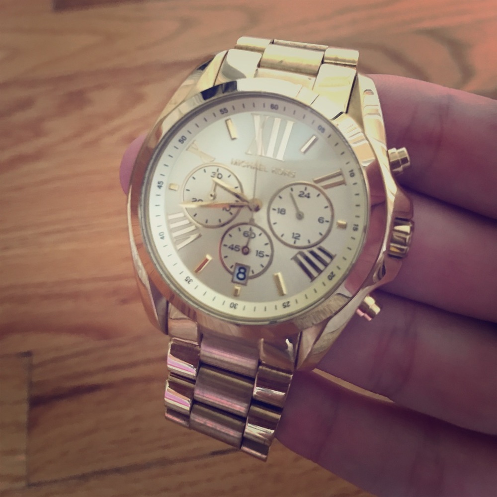 Michael Kors Oversized Bradshaw Gold-Tone Watch