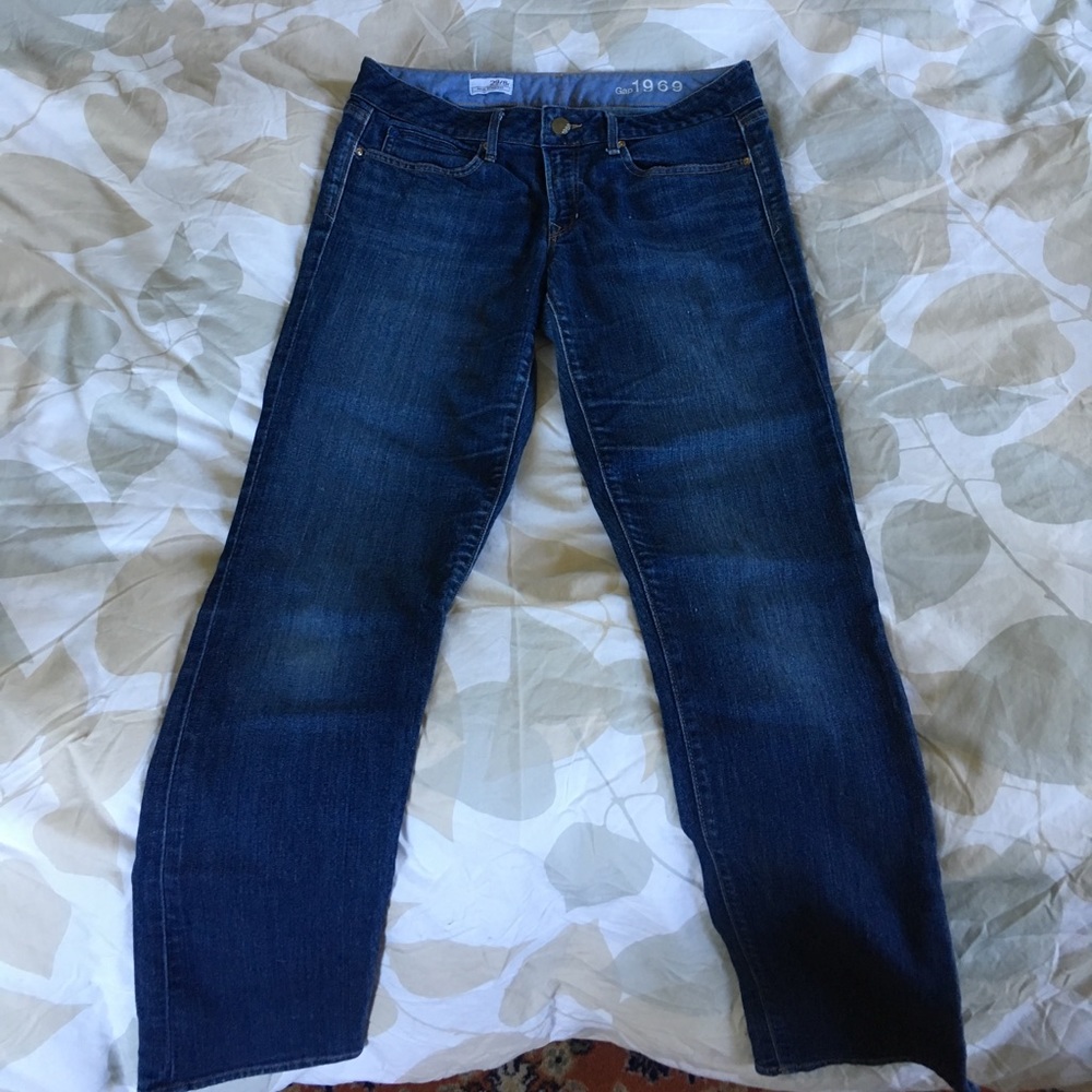 Gap real straight jeans