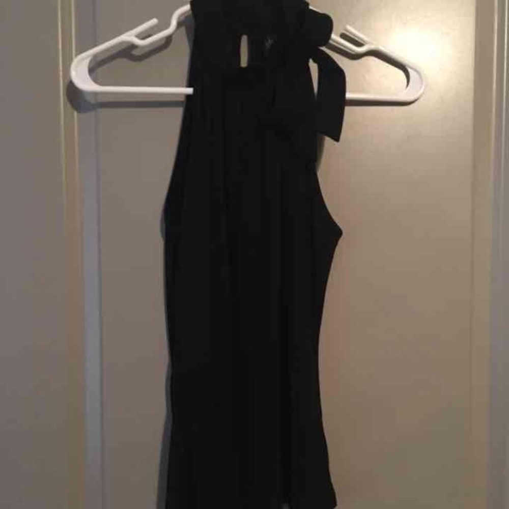 High-Neck Tie Tank Top