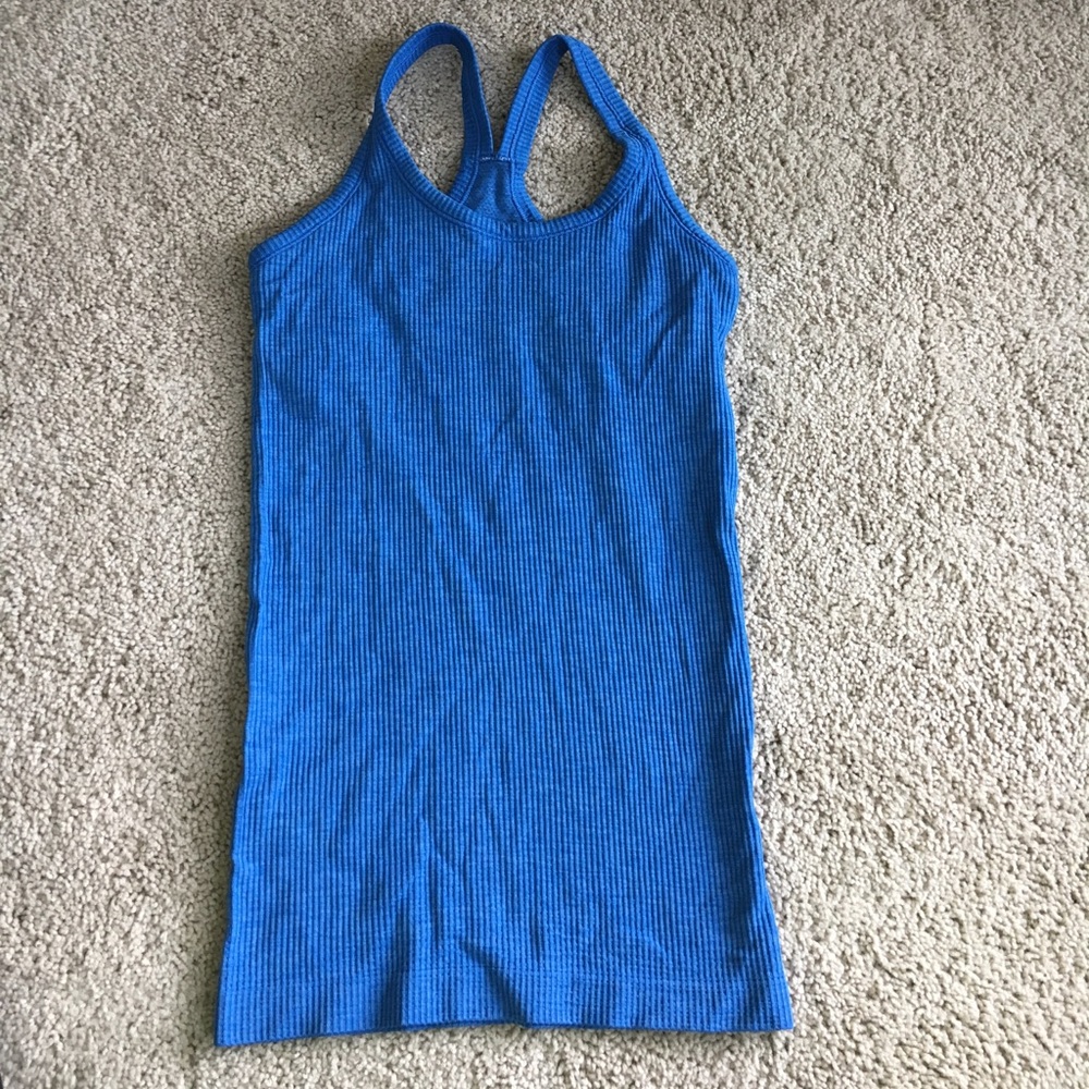 Blue lululemon tank