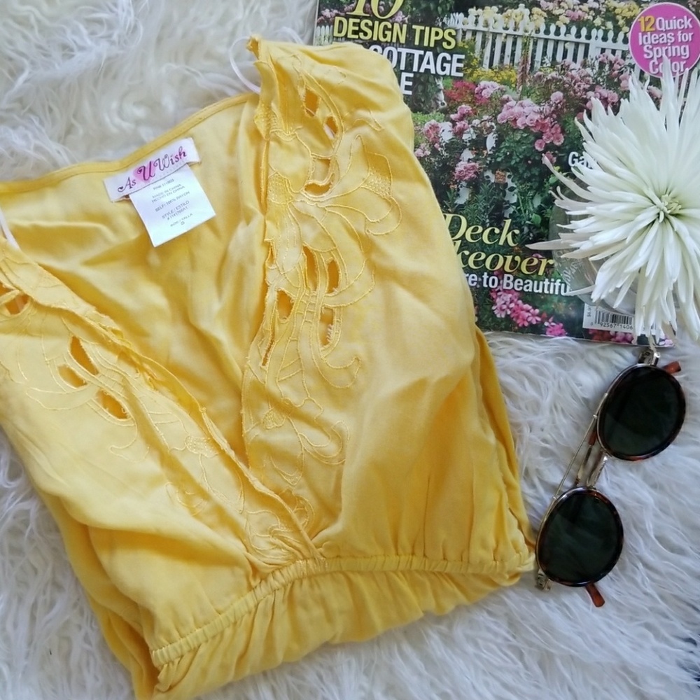 Bright yellow dress