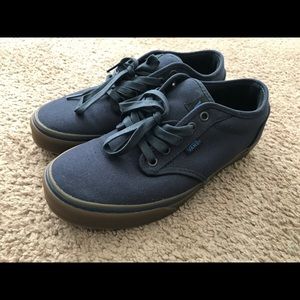 blue vans gum bottom