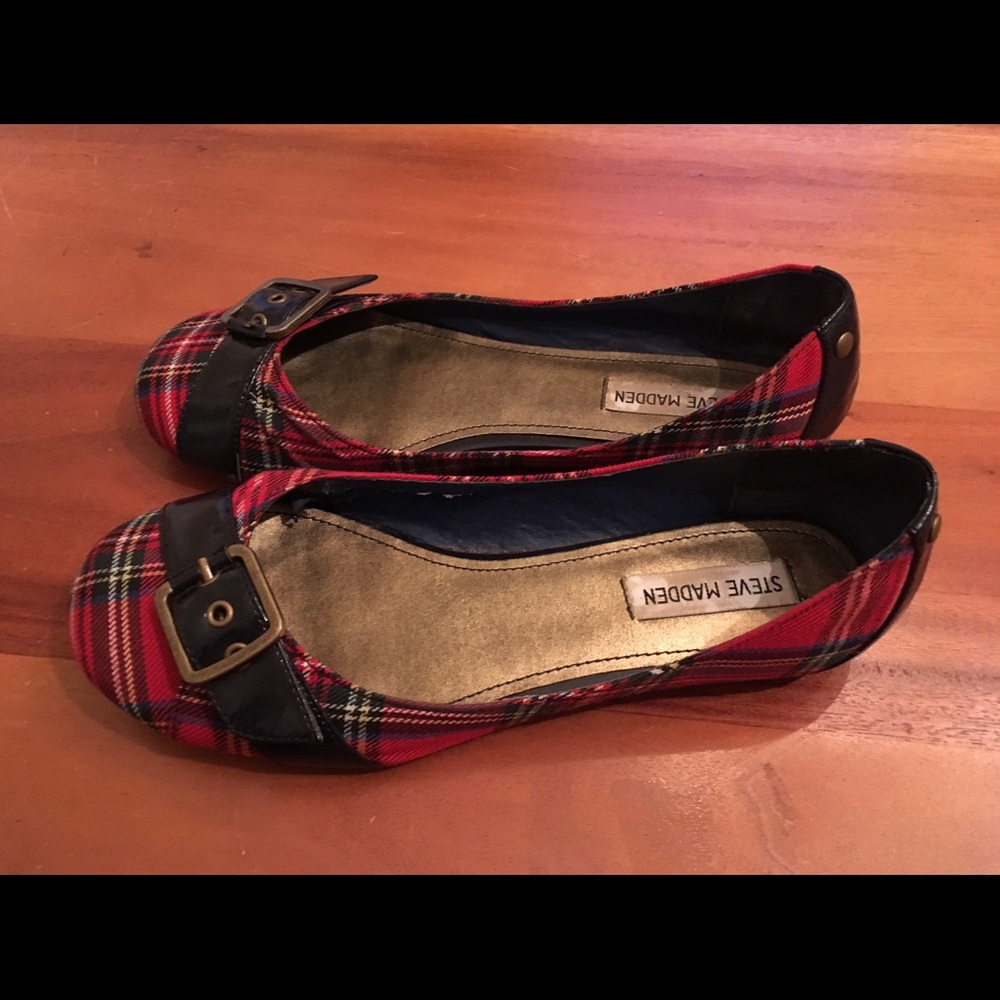 Steve Madden plaid ballet flats