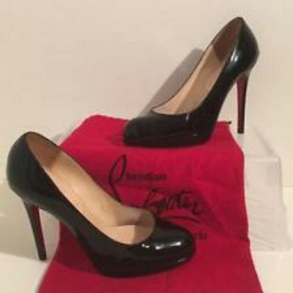 Christian louboutin black pumps..36.5