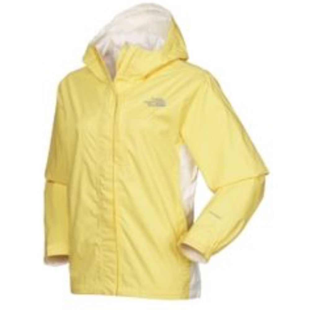 Yellow NorthFace rain jacket