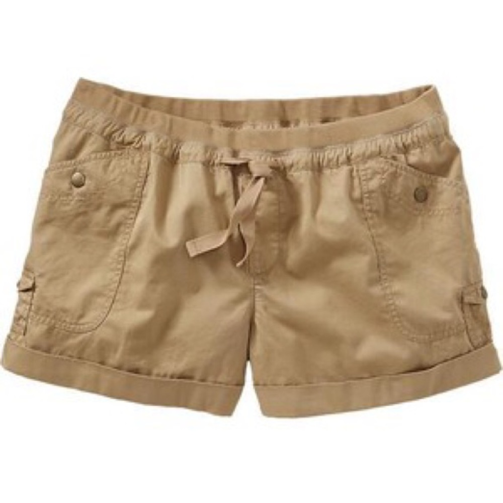 Women's Khaki Cargo Shorts