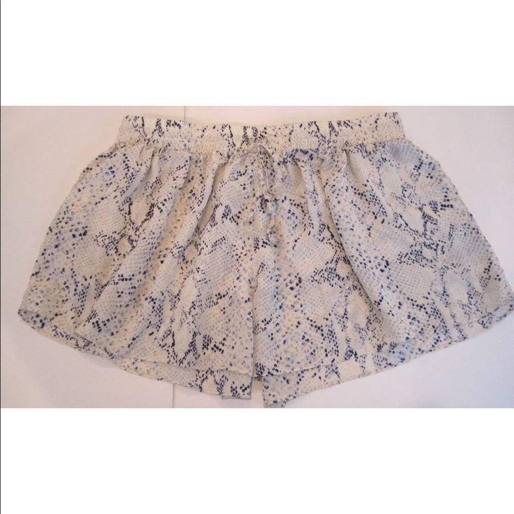 Rory Beca silk snakeskin shorts