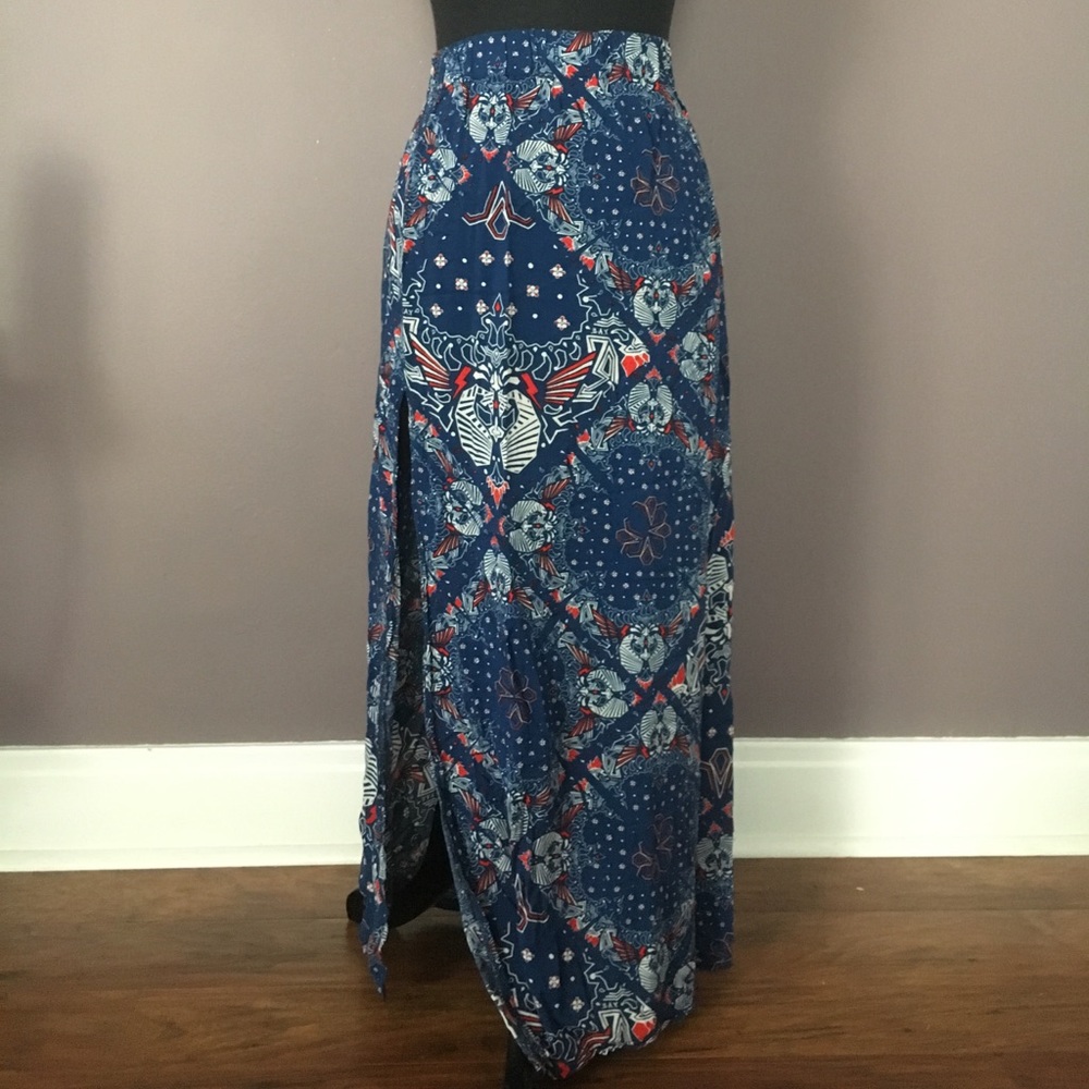 Volcom maxi skirt with slit
