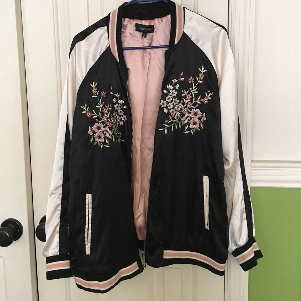 Floral Bomber Jacket