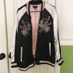 Floral Bomber Jacket