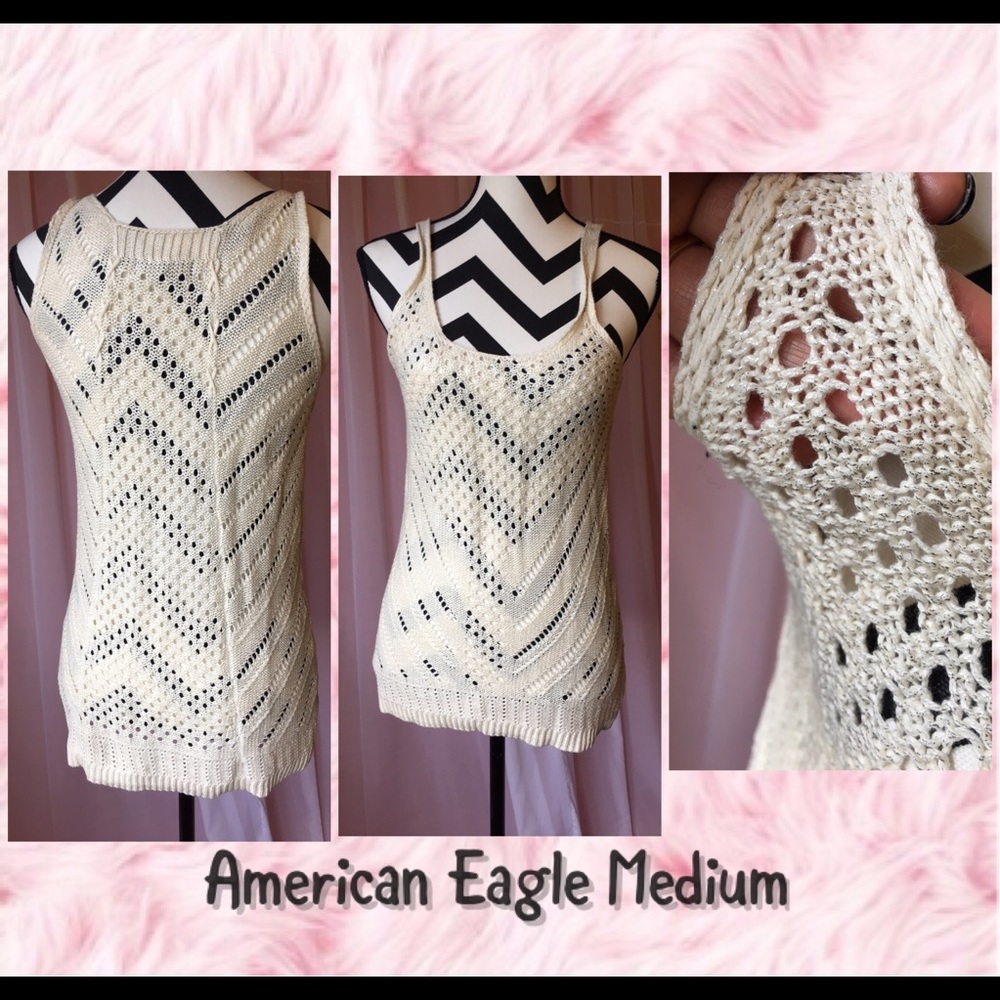 New American Eagle crochet tank