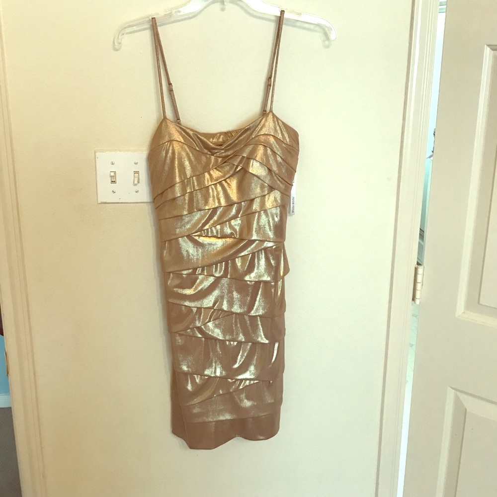 Golden party dress