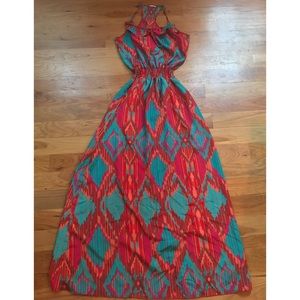 Anthropologie Ikat Maxi dress