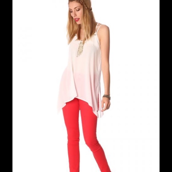 Long White Cami Top - Picture 3 of 5