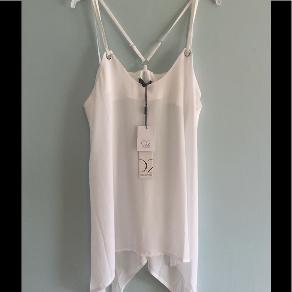 Long White Cami Top - Picture 4 of 5