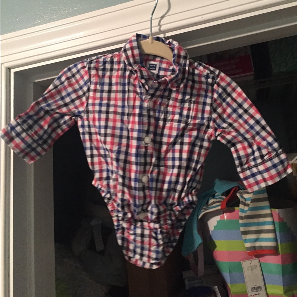 Janie and Jack button down onesie