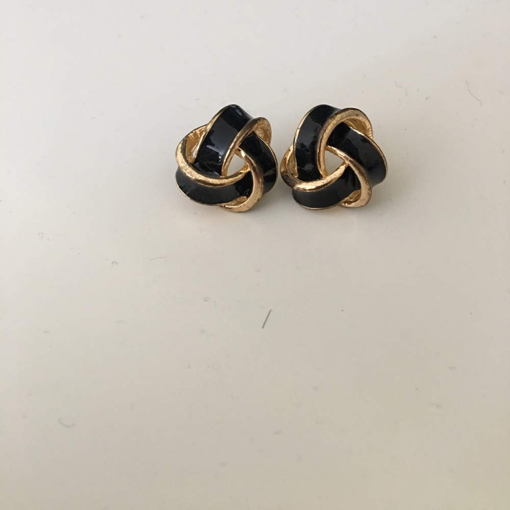 Black and Gold Earrings