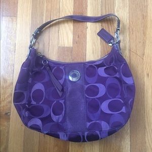 Dark Purple Coach Purse