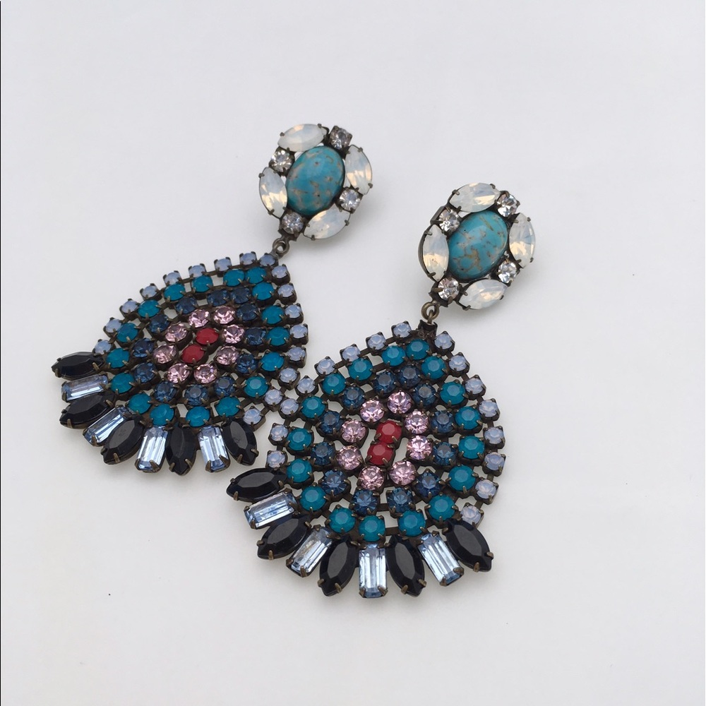 [DANNIJO] Swarovski Crystal Turquoise Earrings
