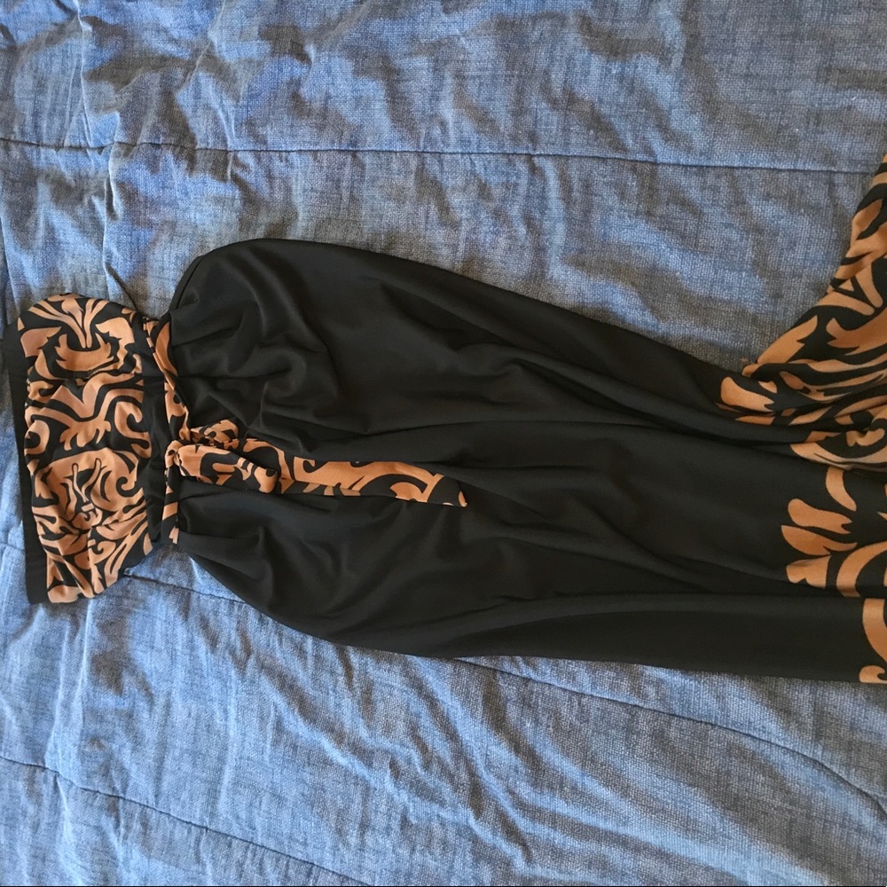 Long tube top casual dress