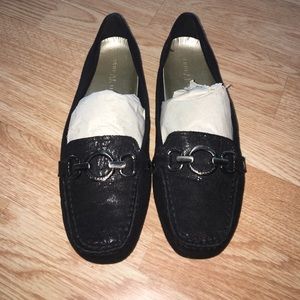 Sequined buckle flats Anne Klein