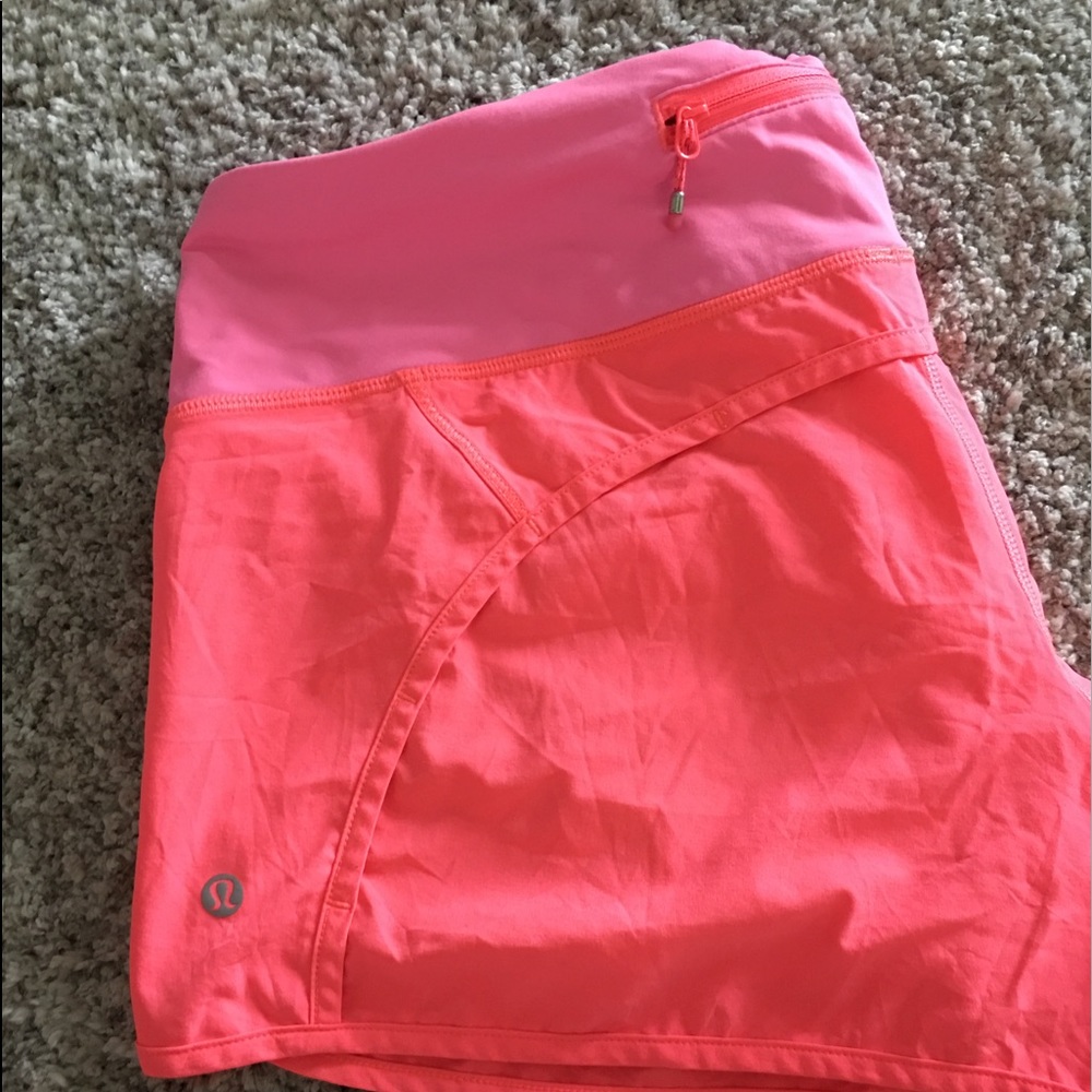 Lululemon size 10 pink shorts