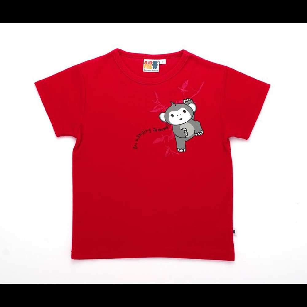 Toddler tshirt with chimp design unisex
