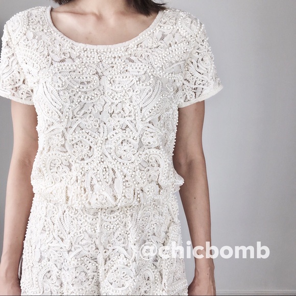 BEADED romper. High quality, well made - Picture 2 of 4