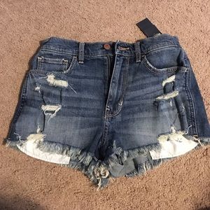 high rise Hollister shorts