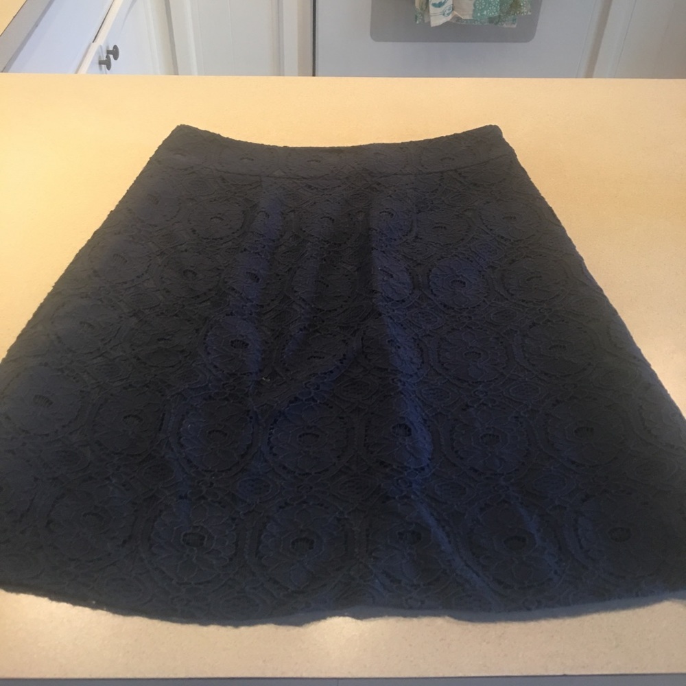 Skirt eyelet navy blue