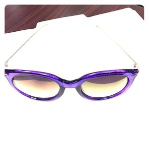 Purple frame sunglasses