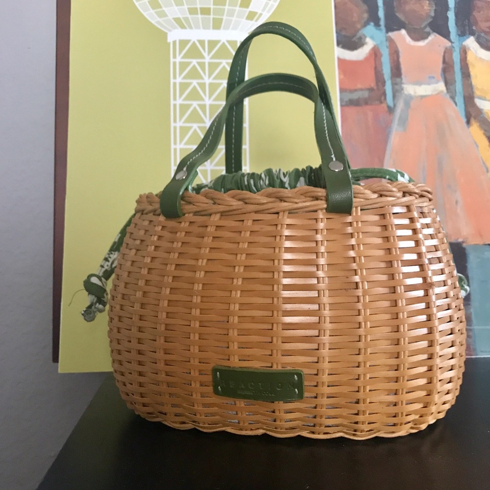 Reaction by Kenneth Cole wicker handbag