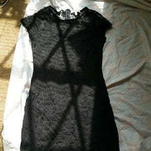 Black lace dress