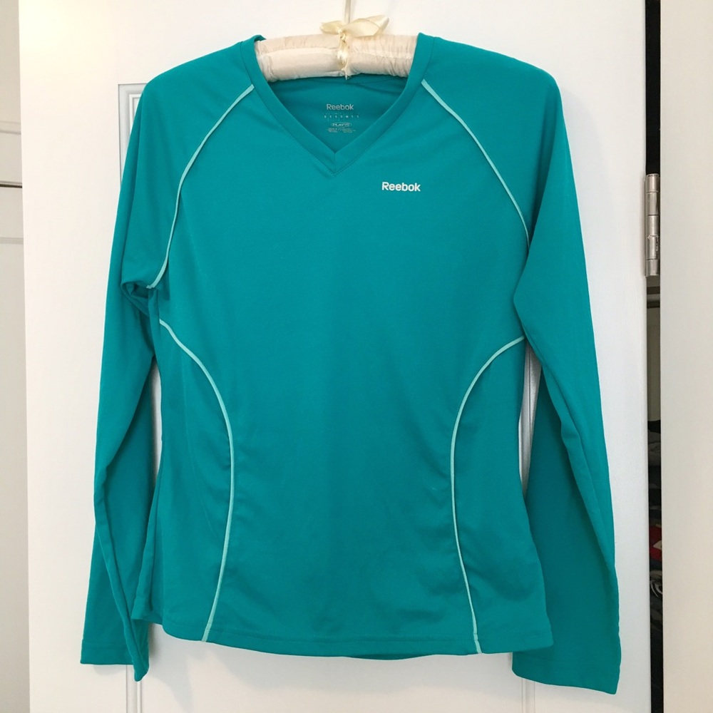 Rebook Blue Long Sleeve Sport top