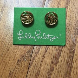 Lilly Pulitzer logo earring