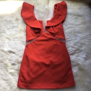 Three Floor Orange Dress