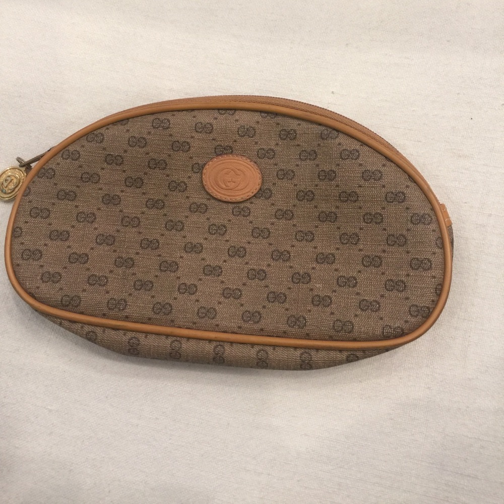 Authentic Gucci monogrammed make up bag
