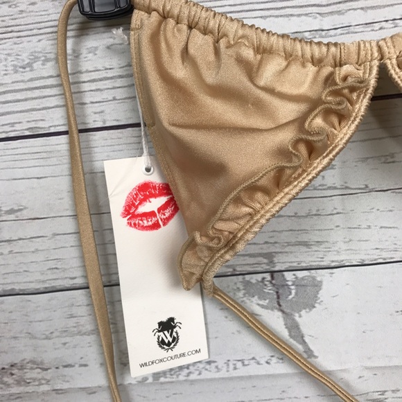 NWT WILDFOX Bikini Top Tan - Picture 6 of 7