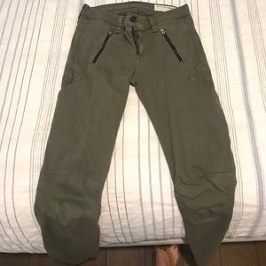 Rag & Bone army skinny green Jeans