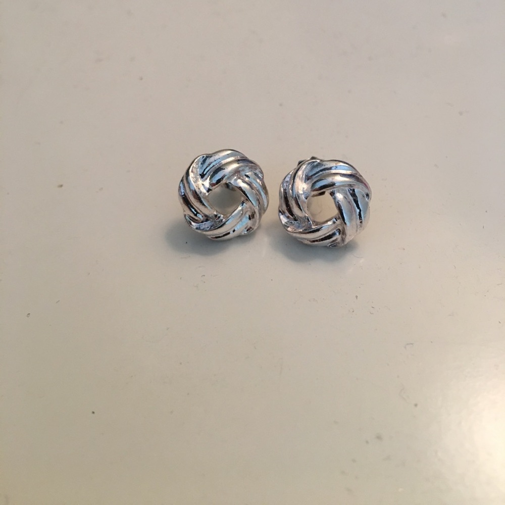 Silver loops earrings