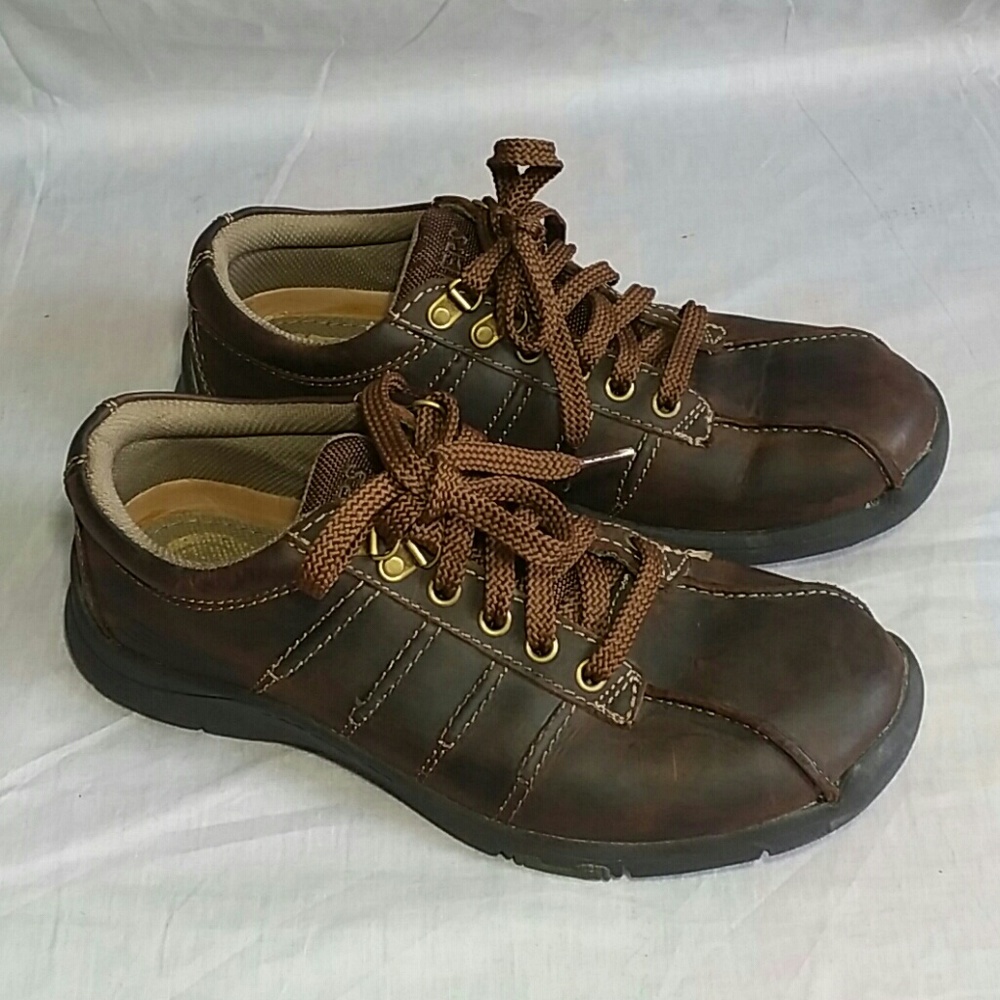 Men's Skechers Shoes Brown 7 M Leather Lace-ups